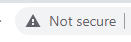 not secure site icon